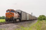 BNSF 612, eastbound DPU ex ATSF 612 GE C44-9W, now GE AC44C4M , DC-AC C4 conversion, seen here on 6/02/21